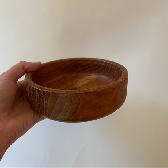 Other - Brown Rustic Wooden Bowl